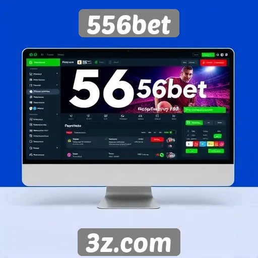 Interface do site 556bet se destaca pela usabilidade